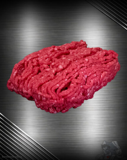 Hackfleisch Färse Pommern im Rohzustand mit gleichmäßiger Körnung, frischer Farbe und natürlicher Struktur aus Färsenfleisch.