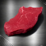 Rohes Hüftsteak Argentinien aus Black Angus Rind mit feiner Struktur