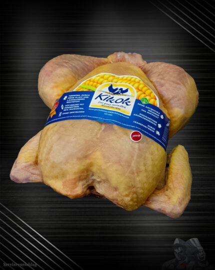 Frisch zubereitetes Kikok Maishähnchen – zart, aromatisch und nachhaltig, online bestellt und direkt nach Hause geliefert