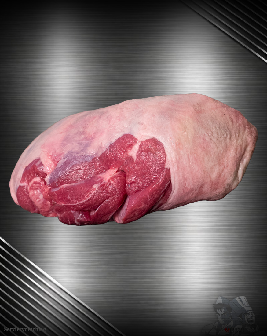 Lammkeule-ohne-Knochen-aus-Neuseeland Lammkeule ohne Knochen aus Neuseeland - Zartes Weidelamm, sauber pariert, ideal zum Niedertemperaturgaren