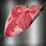 Porterhouse Steak Färse aus Pommern im Rohzustand