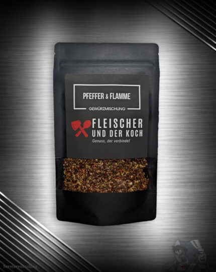 FuK Pfeffer & Flamme Steakpfeffer - Grill- und Steak Gewürzmischung von Fleischer und der Koch