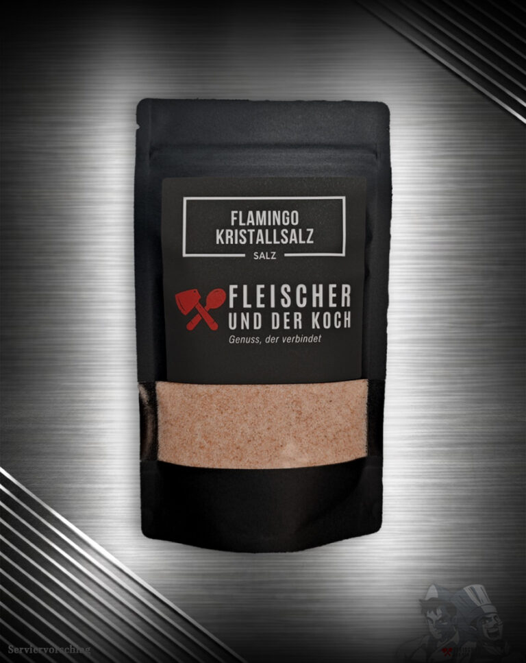 Rosa Natursalz in Kristallform, FuK Flamingo-Kristallsalz, in einer wieder verschließbaren Tüte