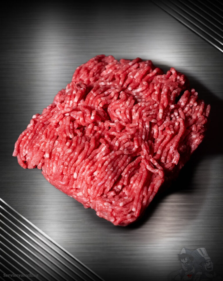 Hackfleisch gemischt aus Duroc-Schwein und Weidefärse