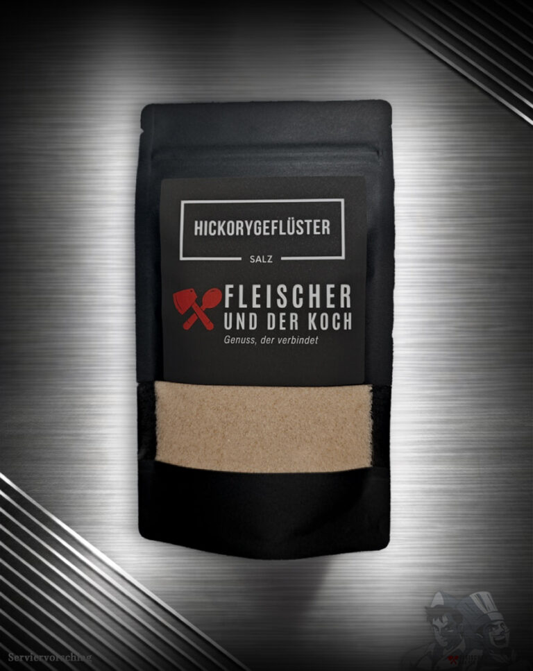 Hickorygeflüster – Hickory Rauchsalz in einer edlen Verpackung.