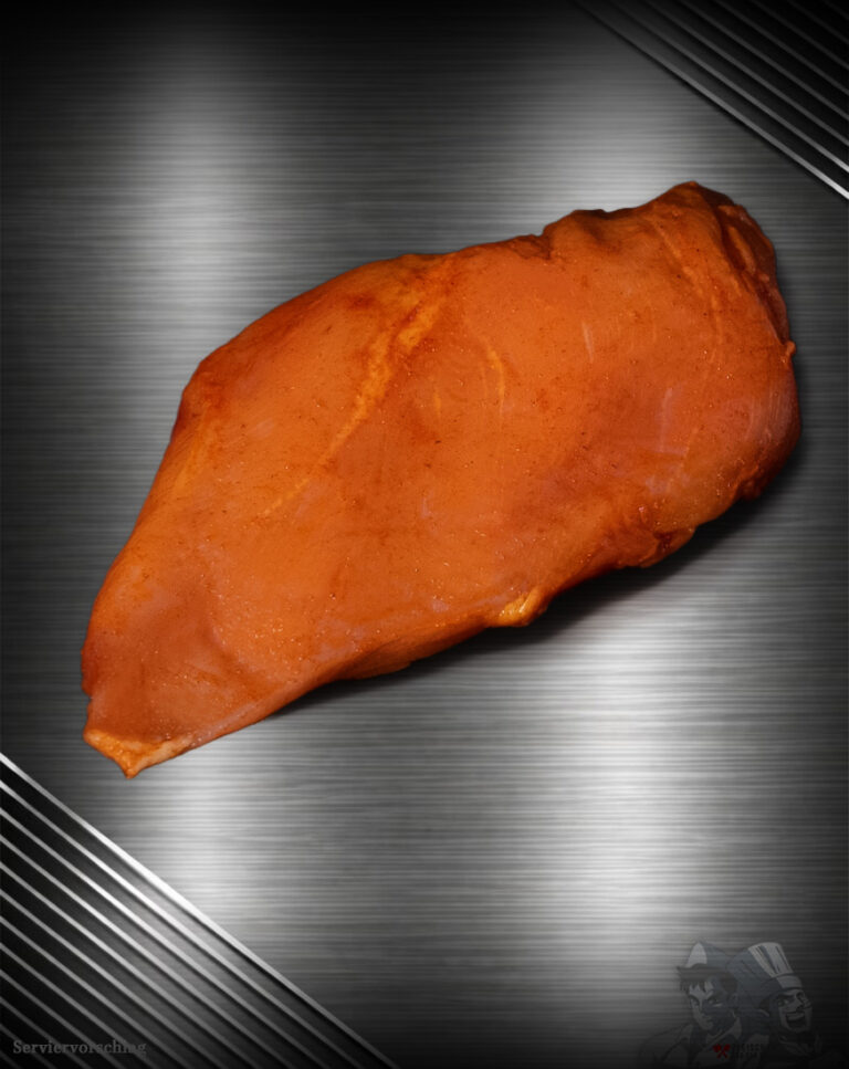 Marinierte, pikante Putenbrust aus Deutschland von Fleischer und der Koch.