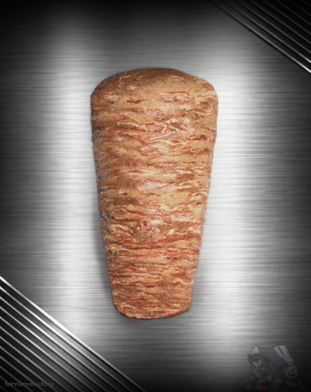 Kalbs Döner Spieß aus regionalem Kalbfleisch, handgeschichtet und fein nach Berliner Art gewürzt
