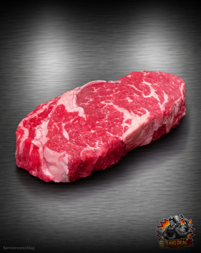 Rip-Eye-Steak aus Argentinien vom Black Angus Rind als großes Stück roh