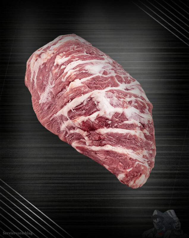 Iberico Presa Cut vom spanischen Ibérico-Schwein – Schulterstück, marmoriert und saftig bei Fleischer und der Koch