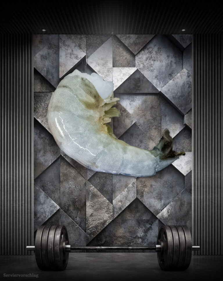 Athleten Garnelen roh, geschält und entdarmt, naturbelassen