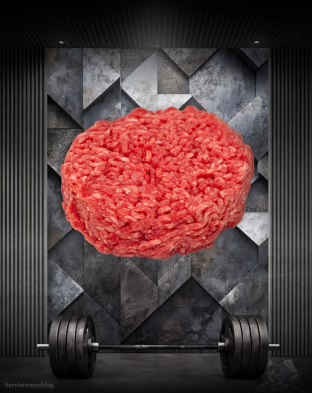 Athleten Haché Burger Pattie 5% Fettanteil aus französischem Rind, roh