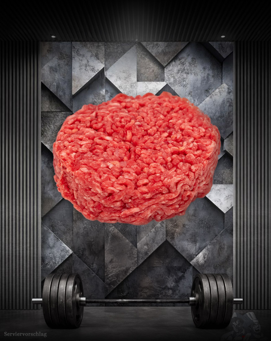 Athleten Haché Burger Pattie 5% Fettanteil Athleten Haché Burger Pattie 5% Fettanteil aus französischem Rind, roh