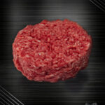 Haché Beef Burger Patties aus französischem Charolais-Rind mit grober Steak-Haché-Struktur