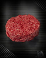 Haché Beef Burger Patties aus französischem Charolais-Rind mit grober Steak-Haché-Struktur