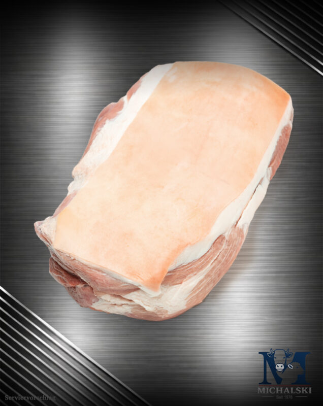 Michalski Krustenbraten aus deutschem Schweinefleisch mit Schwarte, roh zugeschnitten